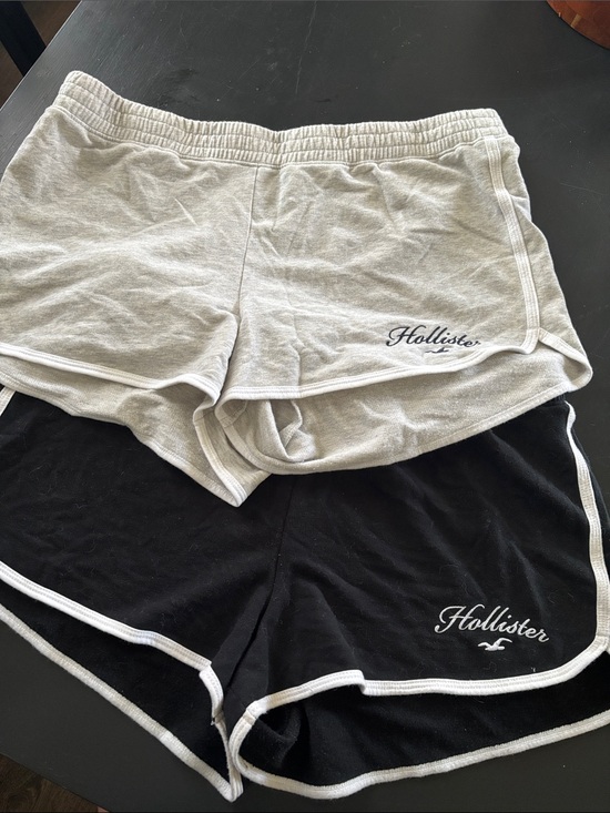 Hollister Pants - Hollister Women's Dual-Pack Lounge Shorts — Light Gray & Black